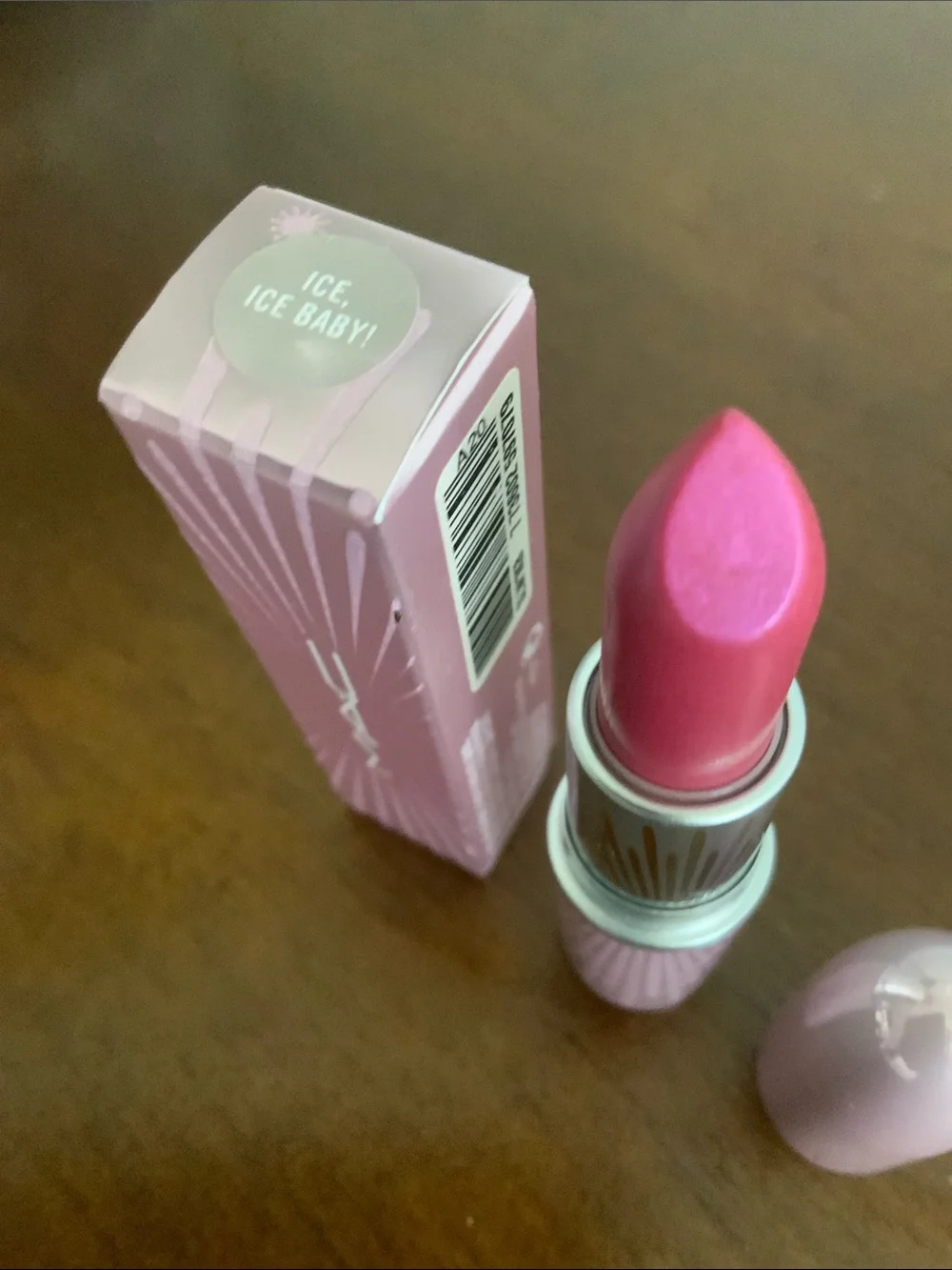 MAC Cosmetics Ice Ice Baby Pink Frost Lipstick RARE Discontinued